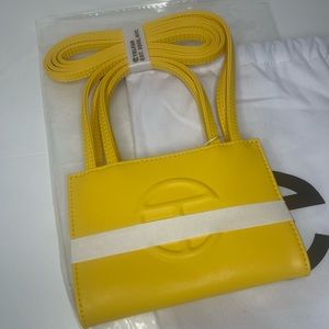 Telfar Small Yellow shopping bag